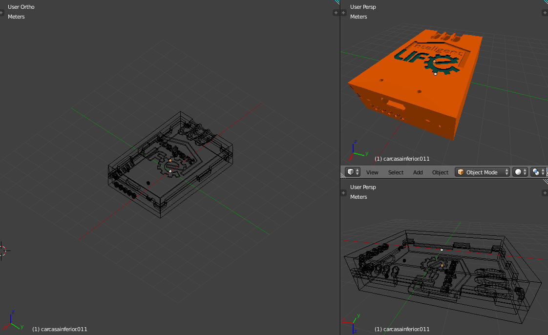 Desarrollo de objetos 3D e impresión en 3D Intelligent Life